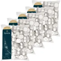 Spaas Theelichten Kaarsen Grootverpakking - Wit - circa 8u - Ø3,9cm - 250 stuks