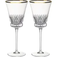 Villeroy & Boch Rode wijnbeker, set van 2 stuks Grand Royal Gold, Wijnglazen, Transparant, Goud