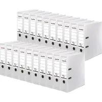 Falken Recycolor-dossier, DIN A4, rugdikte 80 mm, 20 stuks, wit