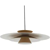 LUCANDE Hanglampe , Livie, dimbare, Beige, Eetkamer, Aluminium, Modern