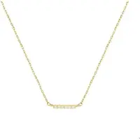 Trendjuwelier huiscollectie 4017937 geelgoud collier met hanger met zirkonia