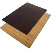 Karat Badmat - Emma - Bamboe - Douchemat - Donkerbruin - 60 x 90 cm