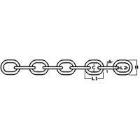 Talamex Calibrated Chain 6 Mm Grijs 100 m