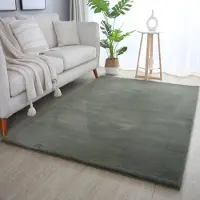 Muratap Pouffy fluffy hoogpolig vloerkleed uni kleur - woonkamer tapijt -