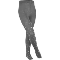 Falke Multidot dun gedessineerd katoen panty kinderen grijs - maat 134-146