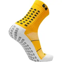 TruSox Gripsokken Mid Calf Cushion Geel
