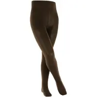 Falke Family dun eenkleurig katoen panty kinderen bruin - maat 152-164