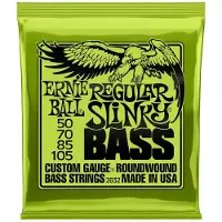 Ernie Ball Regular Slinky - Bassnaren - Nickel Wound Roundwound - Hexa Stalen Kern - Element Shield Verpakking