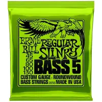 Ernie Ball Regular Slinky - Elektrische Basgitaarsnaren - Nickel Wound - 5-Snarig Long Scale - 45-65-80-100-130