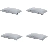 Madison hoofdkussen panama light grey ca. 24x40 cm set van 4