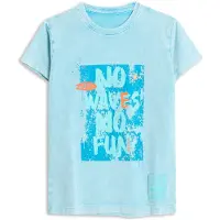 4PRESIDENT T-shirt blauw Jongens Stretchkatoen Ronde hals Printopdruk - maat 110