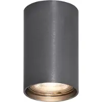 QAZQA Moderne opbouwspot gunmetal GU10 50mm - Tuba