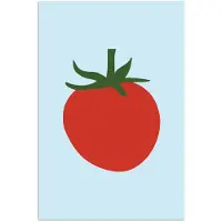 PosterMonkey Poster 20x30 cm - Rood - Tomaat - Groente - Posters - Kamer decoratie - Wanddecoratie woonkamer - Muurdecoratie slaapkamer