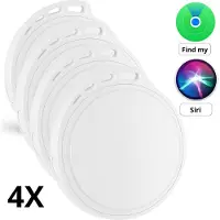 WISEQ GPS Tracker 4 stuks – Bluetooth Tracker & Sleutelvinder – Keyfinder - Werkt met Find My -