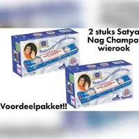 Satya Nag Champa Agarbatti klassiek staafjes 2 dozen van 12 pakjes (15 gram per pakje ) wierook| 24 pakjes van 15gram| 2 dozen