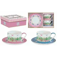 Easy life Spring Parade-Kopjes & Schotels Set- porselein- in Doos - Meerkleurig 240ml 4-Delig