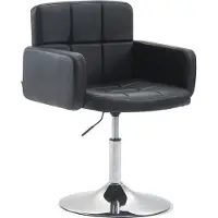 CLP Los Angeles Loungestoel - Fauteuil - Kunstleer - zwart