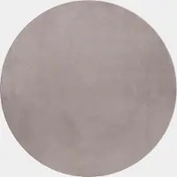 Muratap Pouffy fluffy hoogpolig rond vloerkleed uni kleur - woonkamer