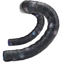 Supacaz Super Sticky Kush Galaxy Ruban Zwart/Roze met Paarse Plugs
