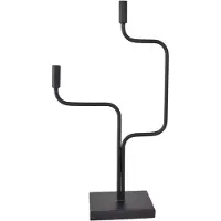 Loft42 Shine Kaarsenstandaard Zwart - Metaal - 47x32x15
