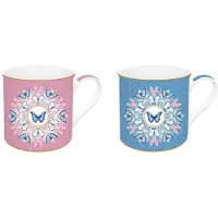 Easy life Spring Parade- mokken set- porselein- in doos - meerkleurig- 300 ml
