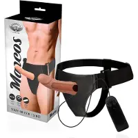 Harness attraction | Marcos Strap-on Hollow Extender Vibrator 15 X 5 Cm