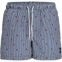 Jack & Jones Zwemshorts 'JPSTMaui' navy / rood / wit
