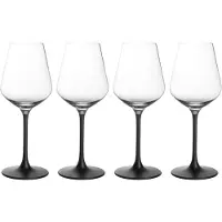 Villeroy & Boch Manufacture Rock rodewijnglas 47 cl 4-pack Transparant-zwart