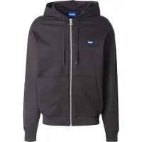 HUGO Sweatvest 'Nadarasi' blauw / zwart / wit