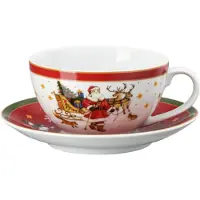 Hutschenreuther 2-delige jumbo beker Happy Winter, Kopje, Veelkleurig