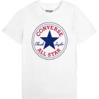 Converse Shirt 'Chuck' blauw / watermeloen rood / offwhite
