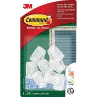 SILA - Clips voor het Ophangen van Decoraties - 8 Stuks - Transparant - Herbruikbaar