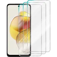 Cadorabo 3x Screenprotector geschikt voor Motorola Moto G73 - Beschermende Pantser Film in - Getemperd (Tempered) Display beschermend glas in 9H hardheid met 3D Touch