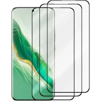 Cadorabo 3x Screenprotector geschikt voor Honor Magic 6 3D - Beschermende Pantser Film in - Getemperd (Tempered) Display beschermend glas in 9H hardheid met 3D Touch