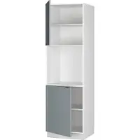 Vicco Fame-Line Ovenombouwkast – 60 cm met open kast Licht blauw-grijs