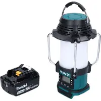 Makita DMR 055 F1 accu-radio 18 V FM met lantaarn 360° zaklamp + 1x accu 3,0 Ah - zonder oplader