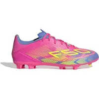 Adidas F50 League Gras / Kunstgras Voetbalschoenen (MG) Roze Neongeel Blauw