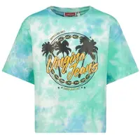 Vingino T-shirt mintgroen Meisjes Katoen Ronde hals Tie-dye - maat 152