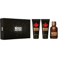Dsquared2 Dsquared² Wood pour Homme Giftset - 100 ml eau de toilette spray + 100 ml showergel + 100 ml aftershave lotion - cadeauset voor heren