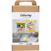 Creativ Company 977795, Beeldjes in de verpakking, Kleurplaten set