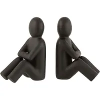J-Line Set 2 bookend p'tit maurice poly black