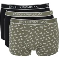 Emporio Armani Boxershorts kaki / zwart / wit