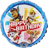 Paw Patrol Nickelodeon - - Folie ballon - Happy Birthday - 45Cm - Leeg.