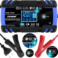 FOXSUR Acculader Druppellader - 12V & 24V - voor motor, auto, vrachtwagen, boot