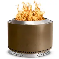Solo Stove Yukon-Vuurkorf 2.0 - Brons- Rookvrije Vuurplaats - Houtverbranding - Met Uitneembare Aslade, 304 Roestvrijstaal, 68,5 x 43 cm, 18,3 kg