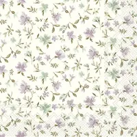 IHR Lunch servetten - Fleurs lilac green - 20 servetten