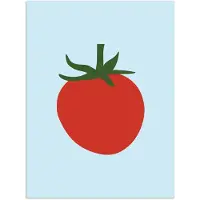 PosterMonkey Poster 30x40 cm - Rood - Tomaat - Groente - Posters - Kamer decoratie - Wanddecoratie woonkamer - Muurdecoratie slaapkamer