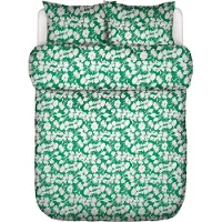 Marc O'Polo Dekbedovertrek Hanne Vivid Green Satijn-200 x 200 / 220 cm | 2-Persoons