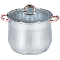 Klausberg 7794 - soeppan met deksel - 10.7L - 26 cm - RVS - inductie - alle warmtebronnen