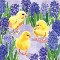 Ppd Lunch servetten - Chicks in Hyacinth